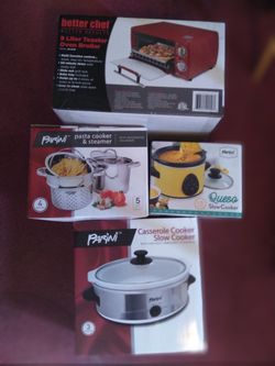 Brand New In The Box Pots And Pans Slow Cookers Ceramic Cups And Serving Utensils