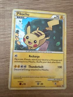 Pokemon Pikachu HGSS03 Black Star Promo Holo Rare 2010 MP HP