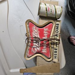 Miller Lite Beer Sign 