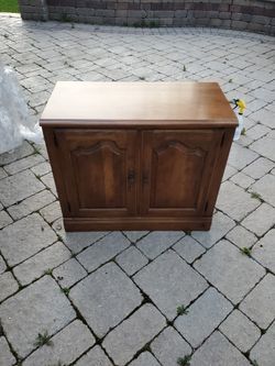 Ethan Allen Two Door Storage Cabinet  