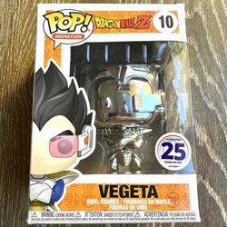 Funko Pop! Vinyl: Dragon Ball Z #10 Vegeta Silver Chrome 