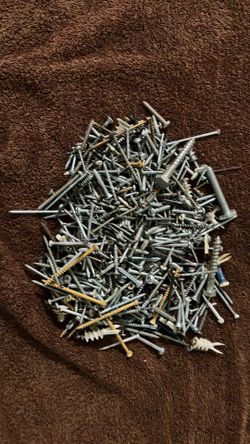 5lbs Assorted Screws, Bolts, and Wall Anchors