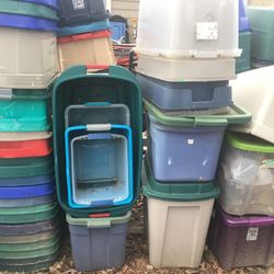 Lots of different size totes only three dollars to $15 each