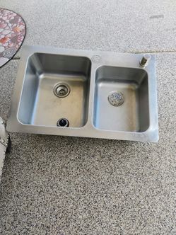 Bathroom vanity with sink and faucet  2 plus 2 wall cabinets plus 1 kitchen sink
