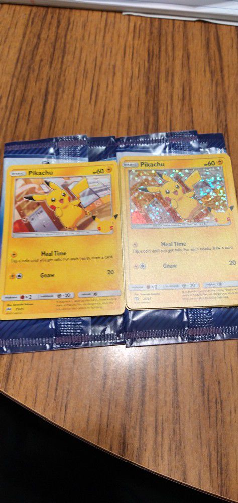 Mcdonald's Pokemon Cards Pikachu Cards