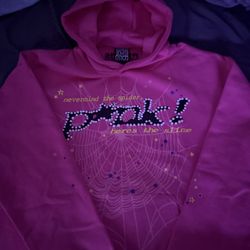Spider Worldwide Sp5der P*NK V1 Hoodie Pink Size Medium