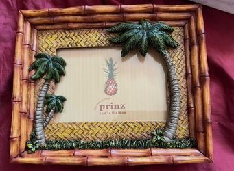NEW PRINZ 6 x 4 " • 15 x 10 cm 3-D raised palm tree picture frame