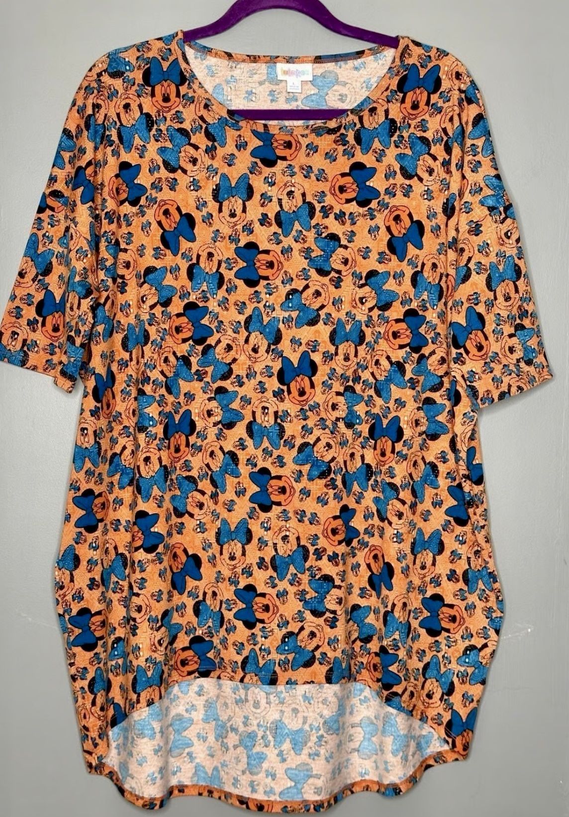 LuLaRoe Irma Minnie Mouse Top XXS