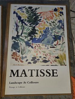 Henri Matisse Landscape at Collioure Framed canvas poster
