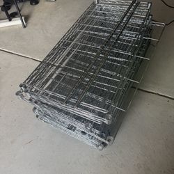 metal shelves 