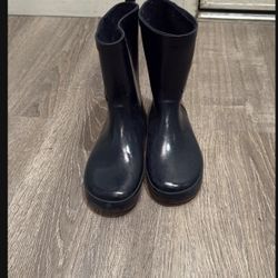 Girls Blue Rain Boots 2-4