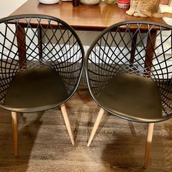 Jamesdar Kurv Chairs, Set Of 2, Black