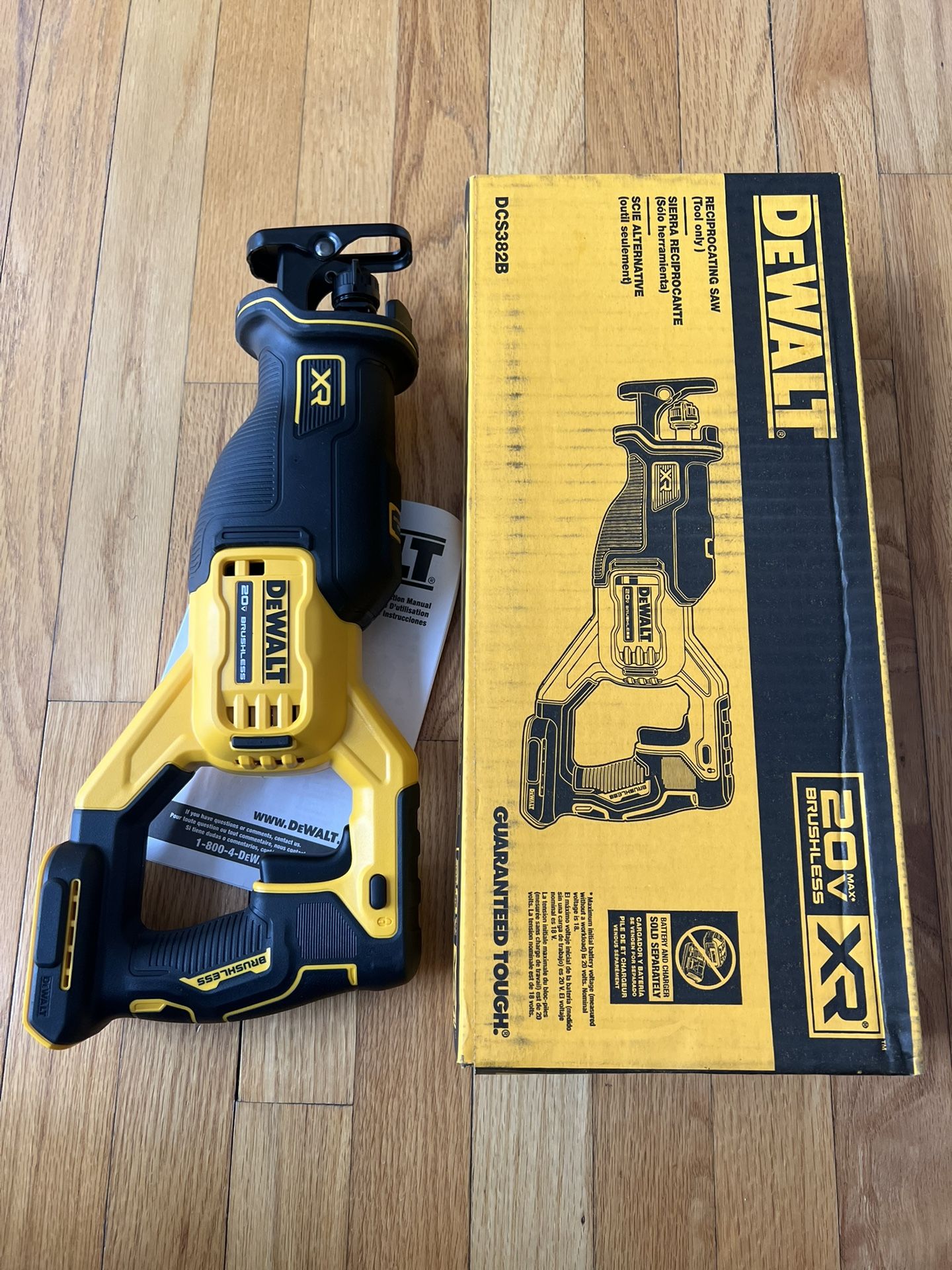 Dewalt 20V XR Brushless Sawzall Reciprocating Saw (Tool Only)