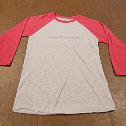 Womens Cute Baseball Style T Shirt Size Xsmall. 3/4 Sleeve