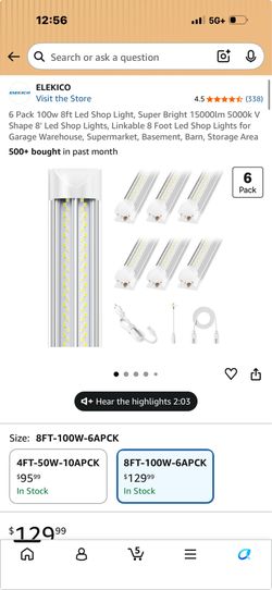Shop lights