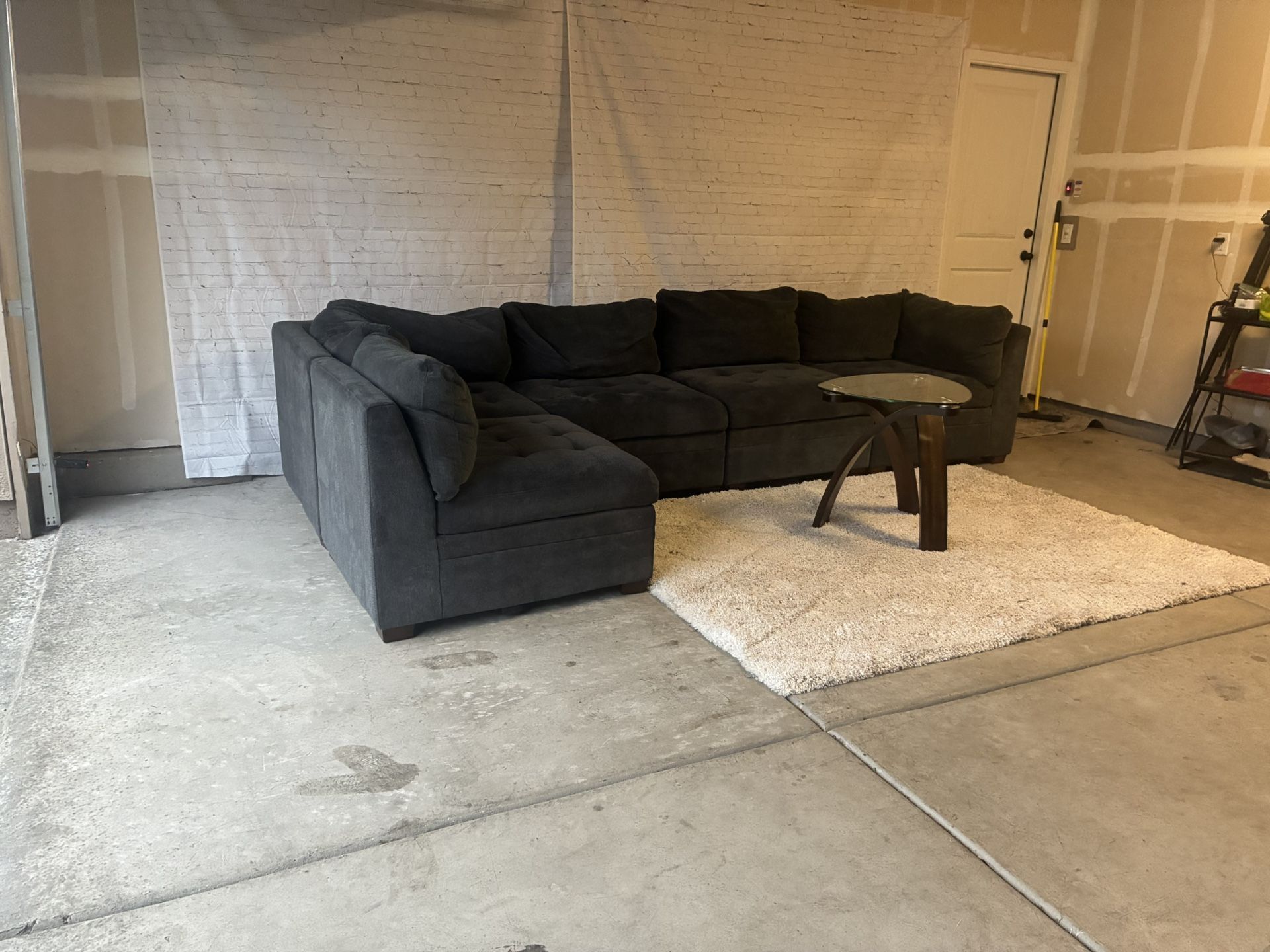 ✅Free Delivery - Dark Charcoal Modular Sectional