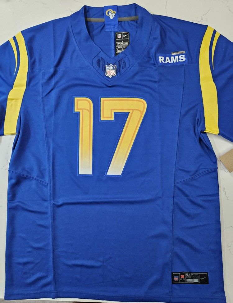 Men's Los Angeles Rams Puka Nacua #17 (Large)