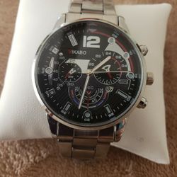 Men's Watch...stainless And Still In Plastic 