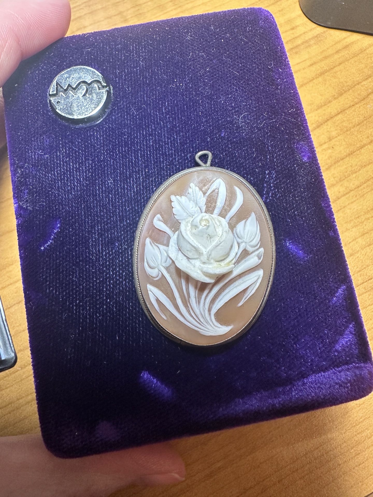 Antique Cameo Pendant Brooch