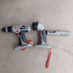 Craftsman 19.2 volt drill, flashlight and screwdriver