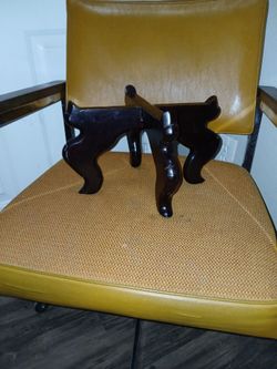 Large vintage wooden chinese interlocking stand