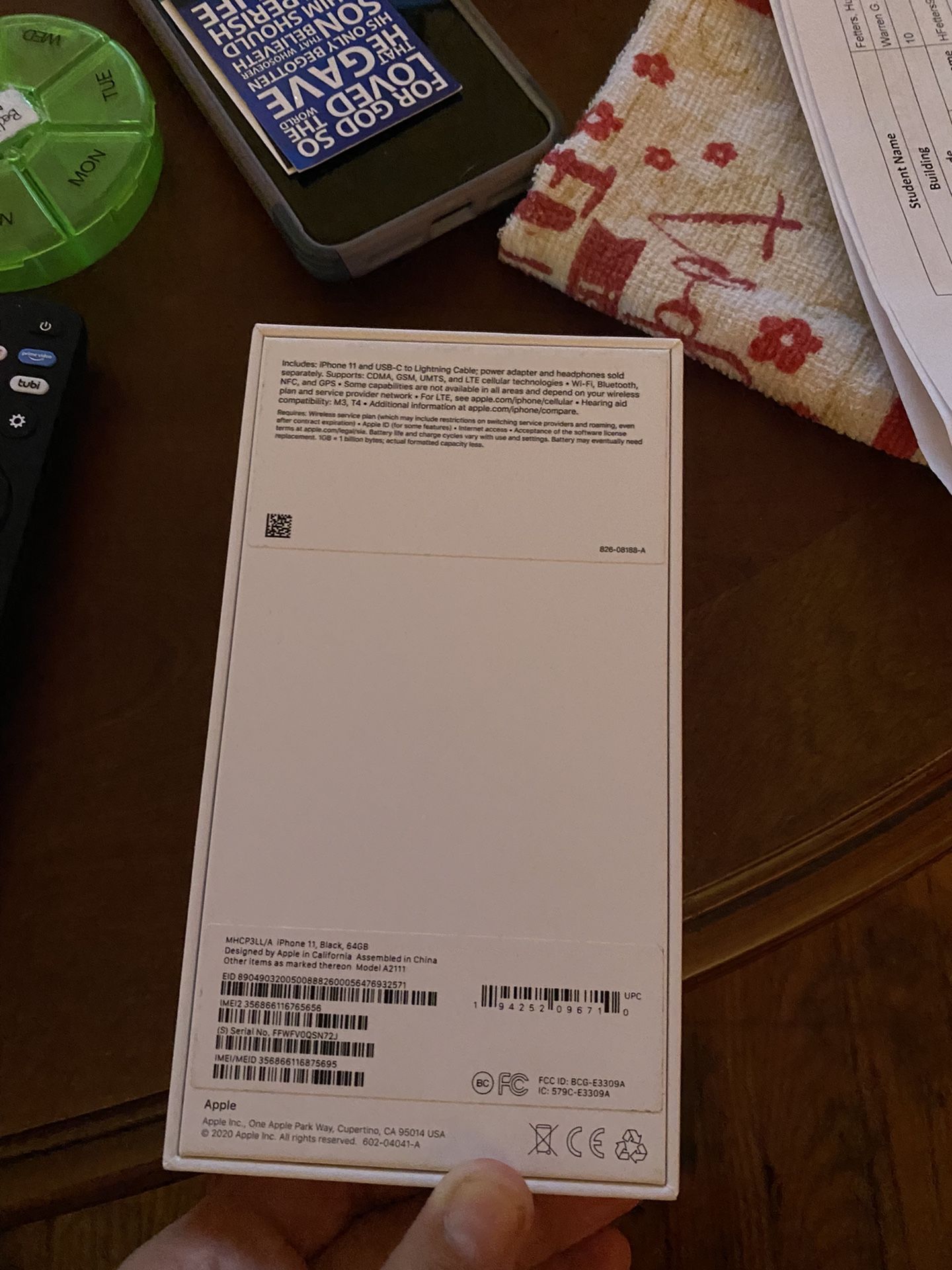 iPhone 11 Box Nothing In It