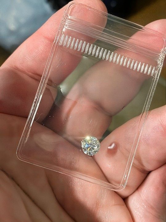 1 CARAT Round Brilliant DIAMOND White D Colorless VS1 For Engagement Ring Wedding Anniversary Birthday Christmas, Men, Women, Necklace, Bracelet 