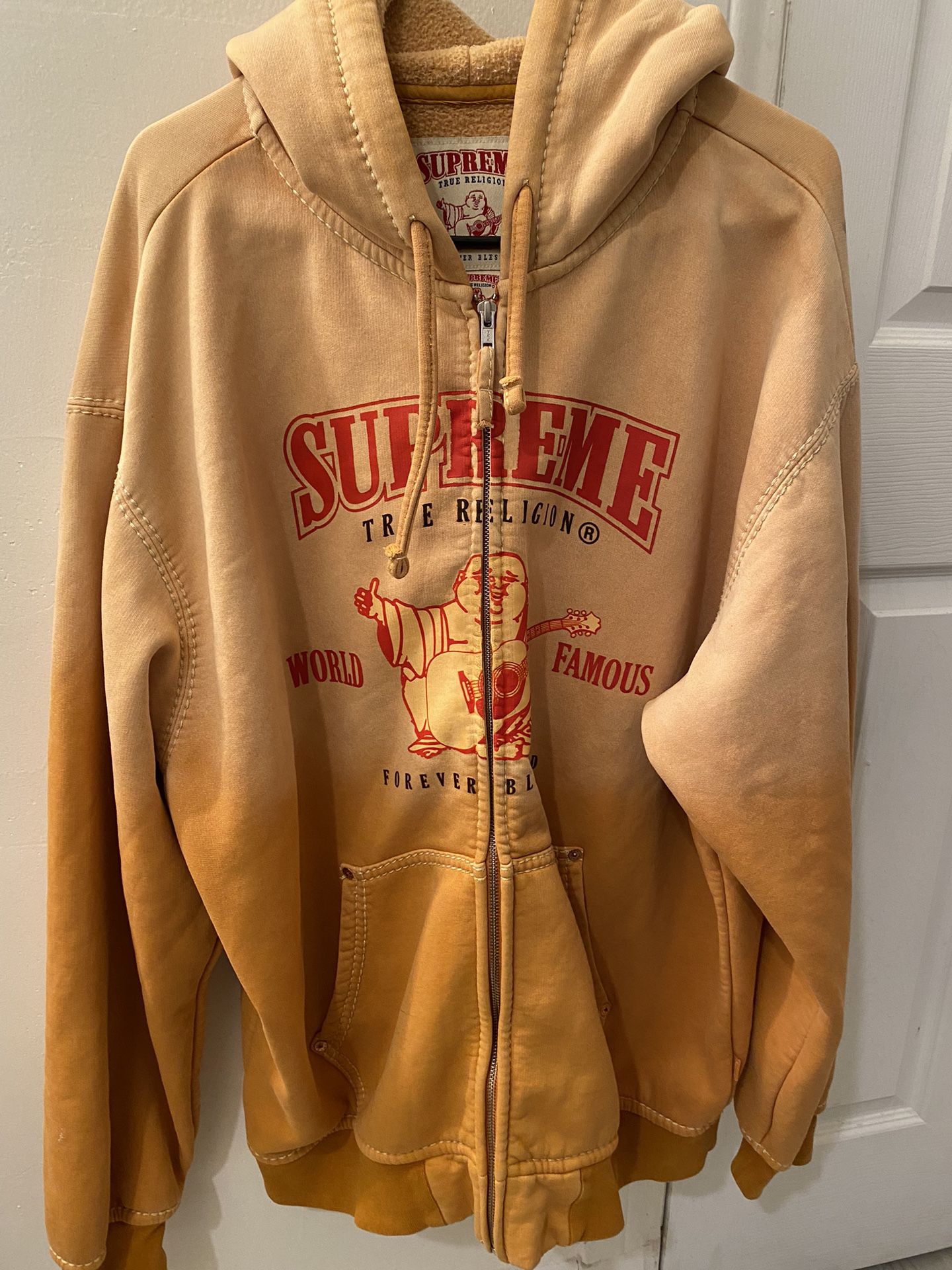 Supreme True Religion Zip Up Hoodie Sweatshirt (AUTHENTIC)