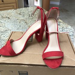 Brand new red shoes