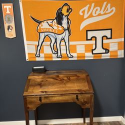 Solid Wood Secretary Desk / Drop-Front Writing Desk – Vintage Style