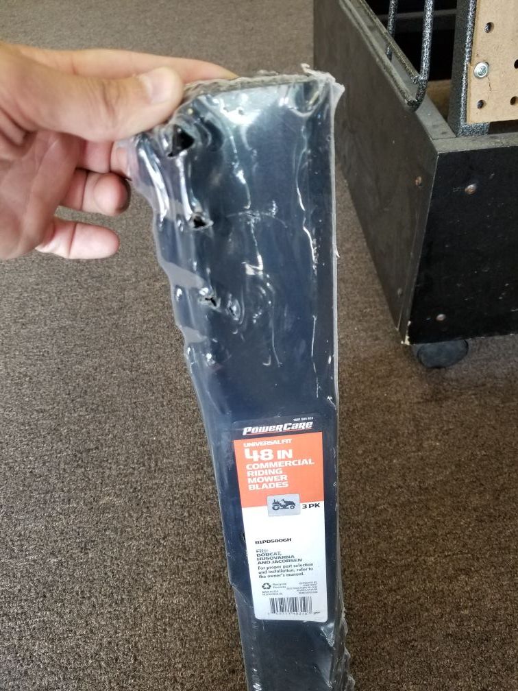 Powercare universal fit 48" Riding Mower Blades