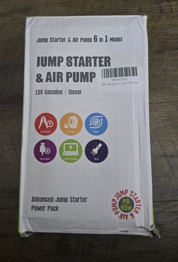 8000A Jump Starter with Air Inflator/Deflator Compressor, 65W Charging Car Battery Jump Starter (All Gas/16L Diesel), 24800mAh 150PSI Battery Jumper