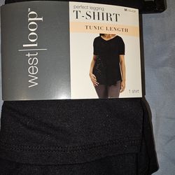 Womens Size Medium Black Perfect Legging T-Shirt NWT 