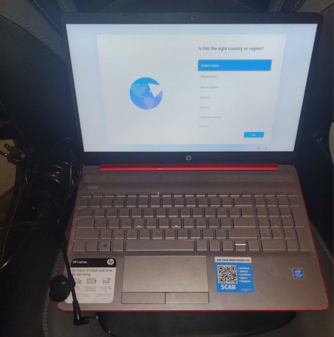 HP Red Laptop