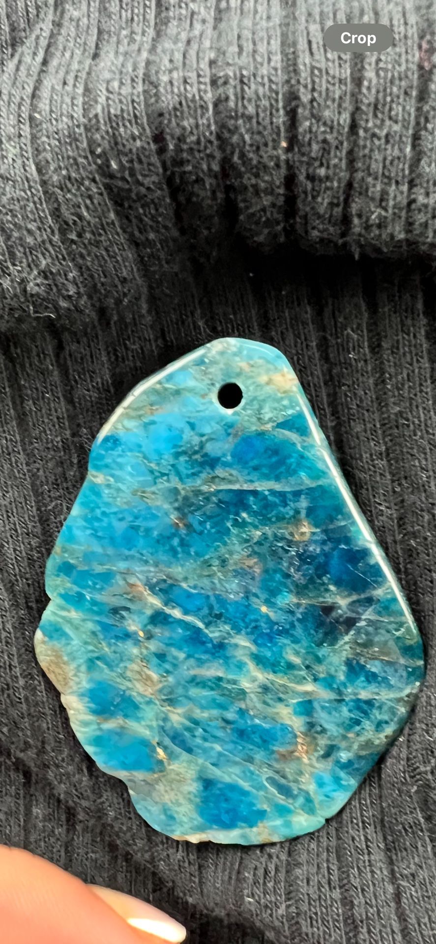 Necklace Aqua Rock Pendant