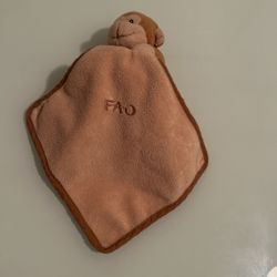 Fao Schwarz Monkey Plush With Security Blanket