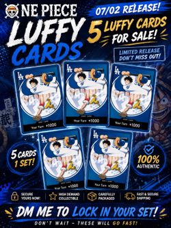 Dodgers One Piece Luffy 07/02 release