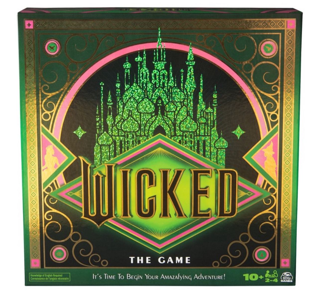 Wicked The Game Adventure Board Game - Green and Pink - NEW SEALED