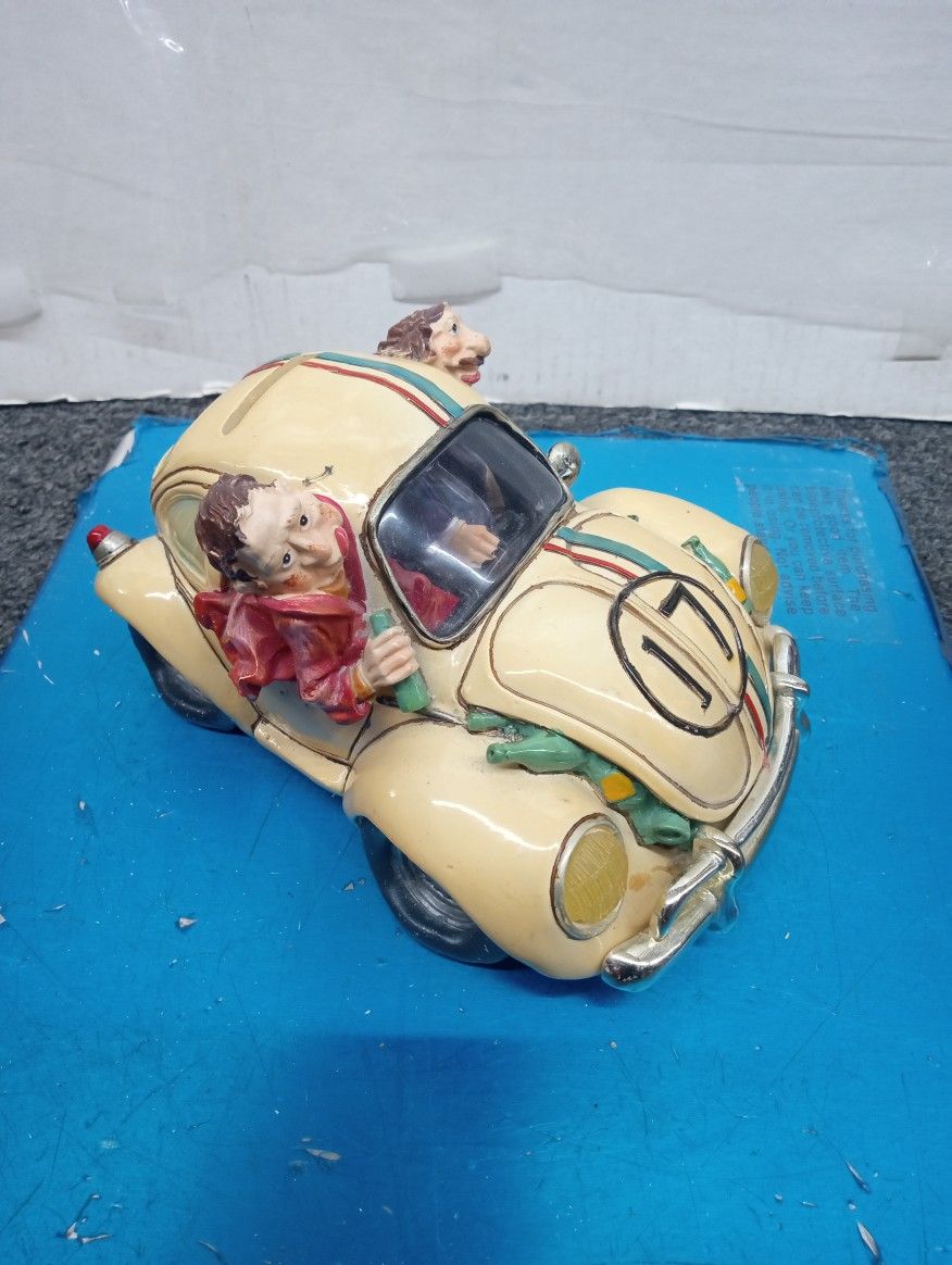 Vintage Volkswagen beetle 17 piggy bank
