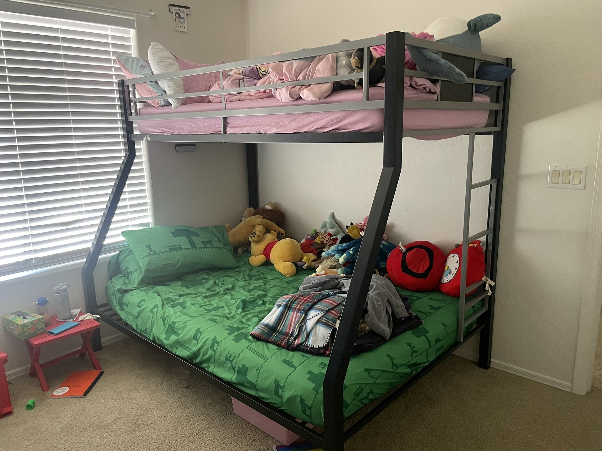 Bunk Bed With 1 New Full Mattress