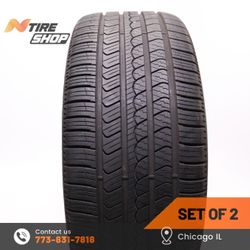 Pair of 2 Used 10.5/32    285/45R22  114H  Pirelli  Scorpion AS Plus 3