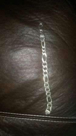 Silver chain bracelet for men