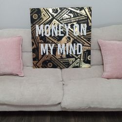 Money On My Mind 24x24 Canvas