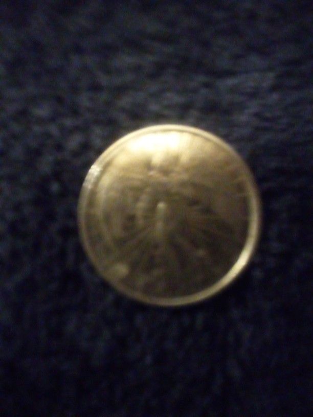Vintage Gold Angel Coin