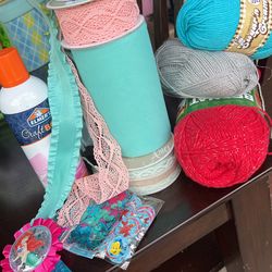 Assorted Tool, Ribbon, Confetti, Adhesive Spray