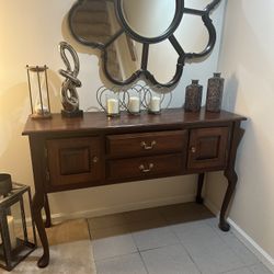 Consolo Table Very nice and clean Tall 34 inches  Wide 52  Deep 16 