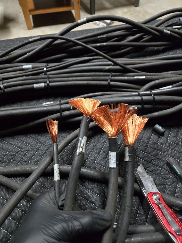 ~100lbs Insulated Copper - Welding Wire - Forklift Terminal Cable - Ground Cable.