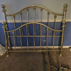 Queen Brass Headboard & Footboard - Free