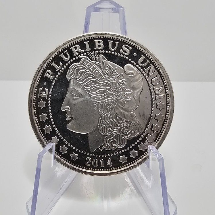 1 Oz Silver 2014 Morgan Dollar Design .999 Fine Proof