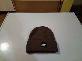 Men's New Balance winter beanie all Brown Brand New